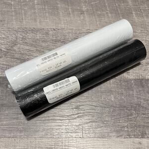 12” X 5yd. Oracal 631 Vinyl Rolls (2) Matte Black/White Indoor Signs Graphic Art